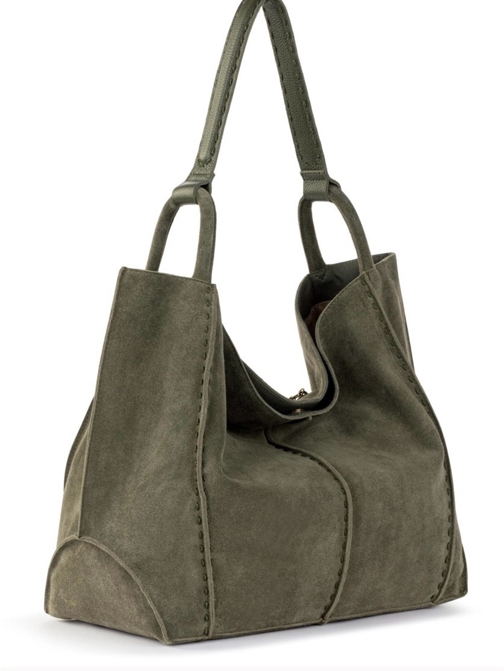 The Sak Large Los Feliz Tote Moss Suede